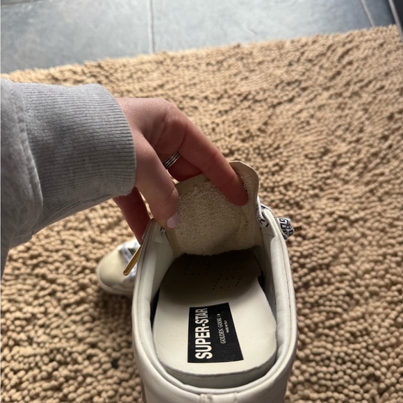 Golden Goose Cream and Black Star Slip-On Sneakers - Picture 6 of 8